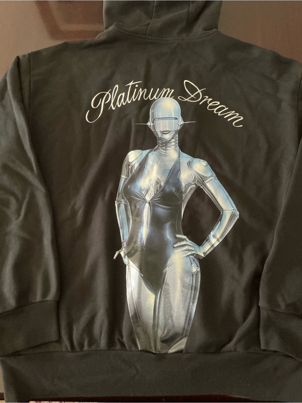 STELLA McCARTNEY + SORAYAMA collab unisex,Hoodie.With metallic Robot Graphic.